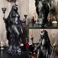 Statue en résine peinte à la main Hekate Niktipolos, déesse grecque de la nuit, pour décoration mythologique et collection d'autels