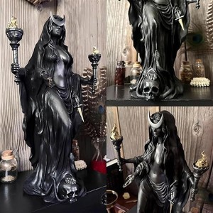 Statue en résine peinte à la main Hekate Niktipolos, déesse grecque de la nuit, pour décoration mythologique et collection d'autels - Product Image 3