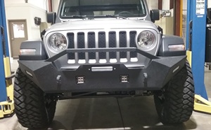 Parachoques delantero de acero para coche todoterreno, barras de toro para <span class=keywords><strong>Jeep</strong></span> Wrangler, 4x4 - Product Image 4