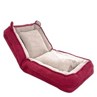 Fauteuil inclinable moderne en tissu, canapé pliant individuel, chaise de salon Strawberry Bear pour salon et chambre à coucher