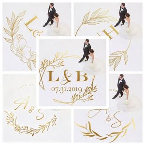 Custom Wedding Dance Floor Decal, DIY Vinyl Wedding Dancefloor <b>Sticker</b>, Elegant Floral Design <b>Sticker</b> for Engagement Party - Product Image 5