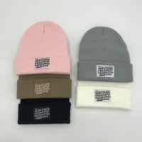 Unisex Custom Winter Beanie Hoed Met 3d Geborduurd Cartoon Patroon Meerdere Kleuren Outdoor Kleding En Warmte-Voeg Uw Ontwerp!