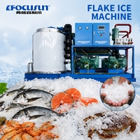 Machine à glace en flocons industrielle et commerciale de 500 kg, 1, 2, 3, 5, 10, 15, 20, 30, 40 tonnes, FOCUSUN, fourniture d'usine
