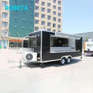 high quality fast food trailer mobile bakery fast food truck remorque food truck doughnut van