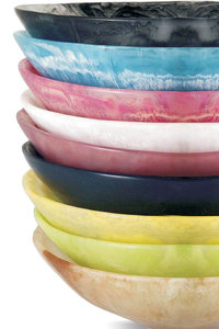 Ciotola fatta a mano in resina con marmo effetto giada utensili da cucina eco-friendly per la decorazione domestica per alimenti freddi marmellata di <span class=keywords><strong>insalata</strong></span> gelato - Product Image 5