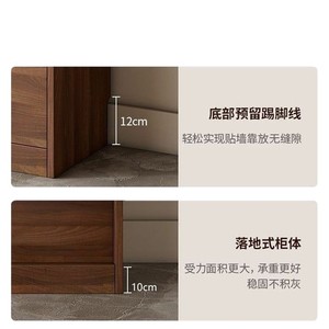 Bookcase With Glass Doors And <b>Drawers</b> Wood <b>Storage</b> Cabinet <b>For</b> Home Office Living Room Retro Style Bookshelf Furniture - Product Image 2