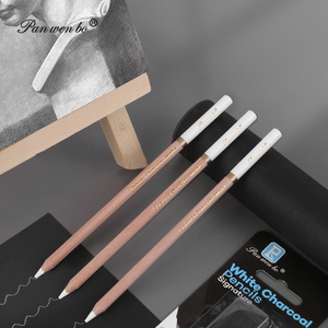 Panwenbo 3 unids/<span class=keywords><strong>set</strong></span> lápices de dibujo de carbón blanco Juego de lápices de grafito de colores para bocetos artísticos y pintura - Product Image 3