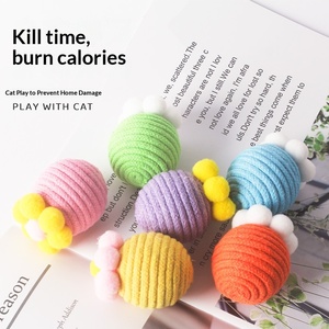 Juguete para Mascotas Resistente a Mordeduras, Divertido para Gatos, Alivia el Aburrimiento, Interactivo, con Piedra Sonora - Product Image 4