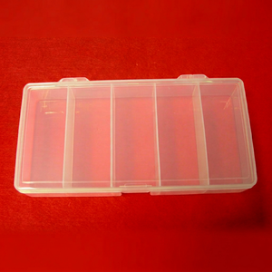 Boîte en plastique à 5 compartiments DK-207 |   Boîte de rangement en plastique - Product Image 1