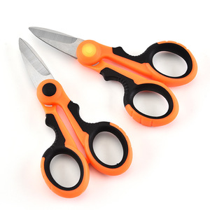 Fishing Shears Orange Black 6 Inch Multi Functional Wire Cutter For Freshwater Fishing Tools - Product Image 5