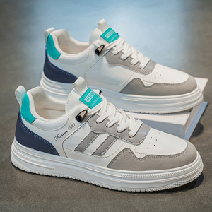 Chaussures pour hommes Nouveauté été 2025 Maille respirante blanche Tige en PU artificiel Semelle souple Légères Chaussures de sport décontractées Absorption des chocs - Product Image 3