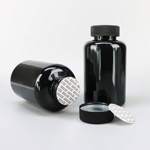 Oferta Especial: Botellas PET de Boca Ancha de Colores 50ml 100ml 150ml 200ml 250ml 300ml Negro Blanco Transparente Azul Ámbar Verde Frascos para Pastillas y Tabletas - Product Image 5