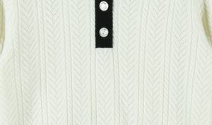 Maglione Pullover a maniche lunghe con collo a collo alto elegante primavera-estate 2024 personalizzato OEM & ODM <span class=keywords><strong>donna</strong></span> di lusso con collo a uncinetto Pointelle - Product Image 4