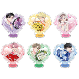 Figurine transparente en acrylique de personnage de dessin animé romantique, ornement de bureau pour la remise des diplômes, présentoir de marque, cadeau pour amis - Product Image 1