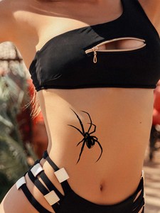Autocollant de tatouage temporaire imperméable, dessiné à la main, pour visage, bras, corps, finition mate, pour hommes, femmes, fêtes, festivals, événements - Product Image 4