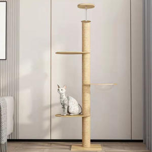 Petdom grandi gatti condomo alberi giocano mobili Scratcher moderno gatto soffitto albero torre Multi-strato struttura per arrampicata gatto - Product Image 2