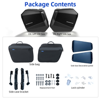 Sacoches latérales rigides gauche et droite pour moto 33L + 30L, kit de rangement complet pour le tourisme, compatible Honda NT1100, OEM ODM disponible