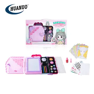 Tekentafel Game Roze Kinderen Make-Up Set Box Diy Pretend Cosmetische Speelgoed Voor Kinderen Meisje