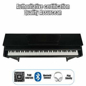2024 Buena calidad <span class=keywords><strong>Prime</strong></span> Home Practice Piano digital compacto en blanco y negro con 88 teclas ponderadas y pedal - Product Image 2