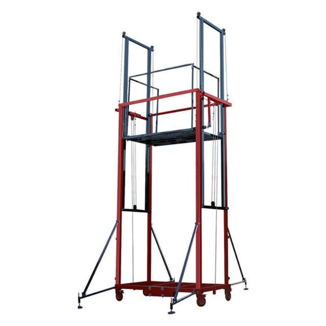 2026 New Model 370kg Electric Scissor Lift Scaffold with Chain 1.9m Mobile Lift for Construction & Retail