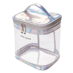 Multifunctional Transparent Makeup <b>Bag</b> Waterproof PVC Wash <b>Storage</b> <b>Bag</b> <b>Large</b> Capacity Travel Makeup <b>Bag</b> - Product Image 5