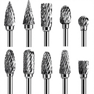 Jeu de fraises rotatives en carbure à double coupe en acier au tungstène pour le travail du <span class=keywords><strong>bois</strong></span>, le perçage, la sculpture sur métal, la gravure, le polissage - Product Image 2
