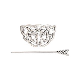 Épingle à cheveux vintage simple avec nœud celtique, accessoire pour cheveux pour femmes, style viking norvégien, bijoux de fête, épingle à cheveux avec nœud celtique pour femmes - Product Image 5