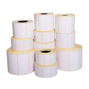 <strong>Yellow</strong> Inner Adhesive <strong>Sticker</strong> Direct Thermal Print 58*40 40*30 75*120 30*20 58*60 100*160mm Barcode Express Packaging <strong>Stickers</strong> - Product Image 5