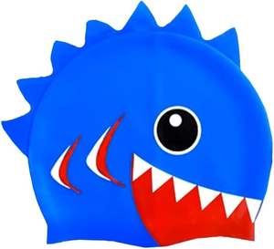 หมวกว่ายน้ำเด็กการ์ตูนคุณภาพสูง กันน้ำได้ดีเยี่ยม ตลก ยืดหยุ่นสูง ทำจากซิลิโคน ไม่รั่วซึม - Product Image 2