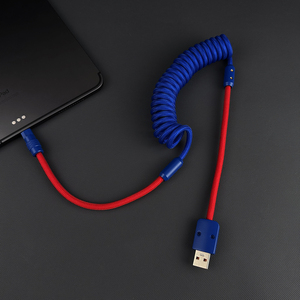 Cable USB C-C de 240W, Trenzado, de Silicona, Retráctil, con Diseño Colorblock y Curvado, para Carga Rápida, Compatible con <span class=keywords><strong>iPhone</strong></span> 17-15 - Product Image 5