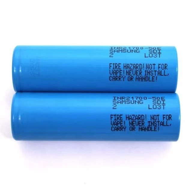 Original Lithium Ion Battery Cell Ncm 3.6V 50E 40T 35A 10A 15A 3.7V Inr 21700 5000mah 21700 50E 50S 50G INR21700 for Ebike