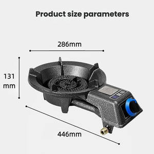 เตาแก๊สเหล็กหล่อ2วงแหวนสำหรับใช้ในครัวเรือน5.5KW มืออาชีพ - Product Image 6