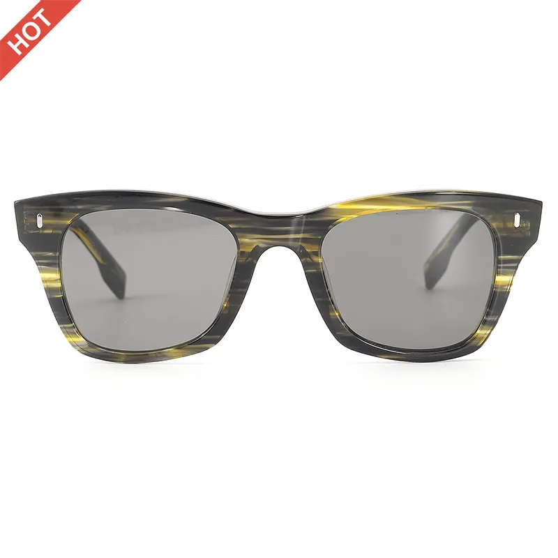 2019 модные квадратные ацетатные солнцезащитные очки с индивидуальным логотипом, женские и мужские солнцезащитные очки