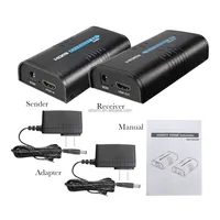 HDMI-Extender Ethernet-Netzwerk Sender Repeater Transmitter Empfänger 120m 1080P über Cat5/5e/6 RJ45 für TCP IP Router CCTV