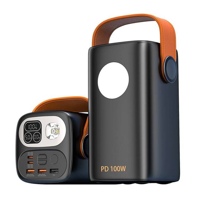 60000mAh PD100W Two Way Fast Charging Power Bank LED Display Li Polymer Battery Portable External Charger for Outdoor Cellphone