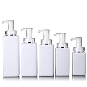 Fuyun Eco Friendly Liquid Long Nozzle Soap Dispenser Bottle Plastic Square Personal Care Shampoo Lotion Pump Bottle