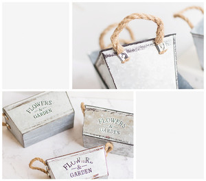 Commercio all'ingrosso creativo vasi da fiori Design piccolo metallo piante succulente vaso di fiori <span class=keywords><strong>in</strong></span> <span class=keywords><strong>ferro</strong></span> porta secchi - Product Image 6