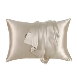 China Manufacturer Luxurious Home Textile Pure Silk Plain Dyed Pillowcase OEKO TEX Standard 100 Certificate Silk Pillowcase