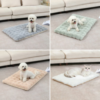 Tapis et coussins pour animaux de compagnie en gros, avec logo personnalisé, lavables, en peluche épaisse, pour chats et chiens, fournitures pour animaux, coussin chauffant pour animaux