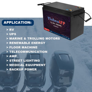 12V 24V 50AH 100AH 200ah 280ah 300AH baterai Lithium Ion LiFePO4 baterai penyimpanan energi untuk RV surya EV perahu laut - Product Image 5