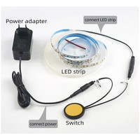 Interrupteur tactile LED DC12V/24V peut pénétrer le bois, la pierre, la surface cachée en plastique 5A/60W interrupteur de commande tactile