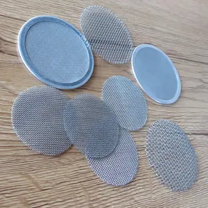 Disque de filtre à mailles 5 "4" 3 "1" Disques d'écran en acier inoxydable 2 "100 microns avec bord annulaire serti