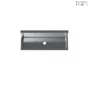 Fregadero Comercial de Acero Inoxidable 304/430 de 2 Estaciones y 60 Pulgadas, Montado en Pared, con Drenaje, Acabado Pulido, Resistente a la Corrosión, Moderno 5 - Product Image 1