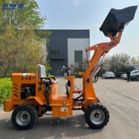 WGZN Minicargadora diésel compacta 4x4 de fácil reparación con cucharón articulado para agricultura y construcción