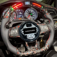 Volant personnalisé forgé avec écran LED et palettes de changement de vitesse magnétiques pour Volkswagen Golf 7 MK7 GTI GTD GTE R – Amélioration Volante