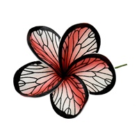 Fleurs Hawaïennes en Mousse EVA Imprimées Artistiquement Style Plage, 9cm, Marque RH, Offre Spéciale pour Danseuses, Fêtes, Mariages, Vacances d'Été