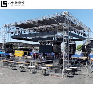 Tốt nhất bán PVC mái sân khấu giàn hiển thị thiết kế với ánh sáng nền tảng sân khấu cho buổi hòa nhạc ngoài trời sự kiện - Product Image 1