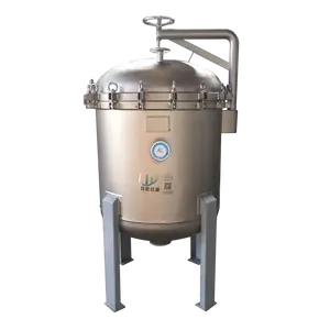 Filtro de aço inoxidável gj 304, equipamento de tratamento industrial de água de grande fluxo de alta temperatura com filtro de alta pressão