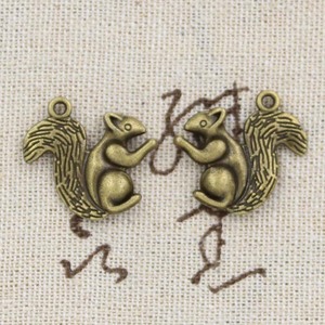 Charms Double Sided sóc 21x21mm Tây Tạng Bạc màu mặt dây chuyền đồ trang sức cổ làm DIY handmade Craft - Product Image 5