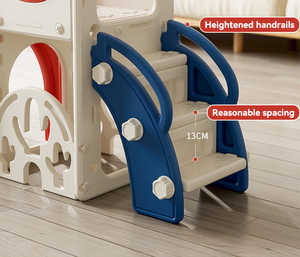 BOKE Pluche Stof Glijbaan Kinderen Binnenhuis Klein Multifunctioneel Baby Familie Glijbaan Schommel Combo Klimrek Model YDP-WX-004 - Product Image 5